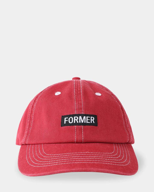 Image of Hats. Productname: former Mens Legacy Rose Cap Crimson - in Crimson colour by brand - Former
