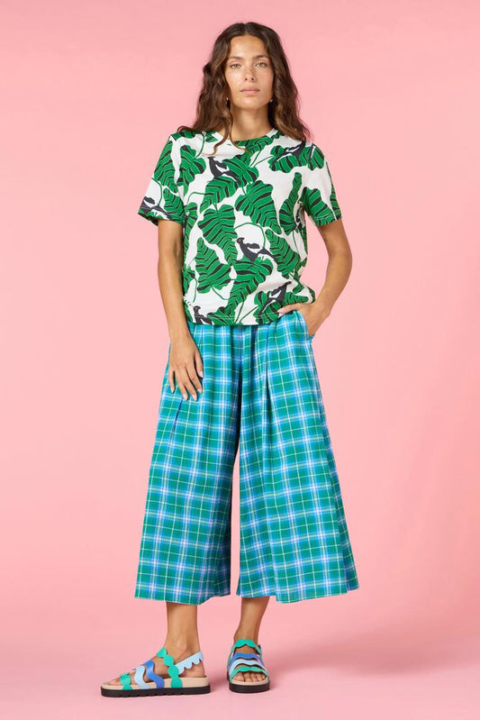 Image of a model wearing Tops. Productname: Eros Print Classic Tee in Print colour by brand - Gorman