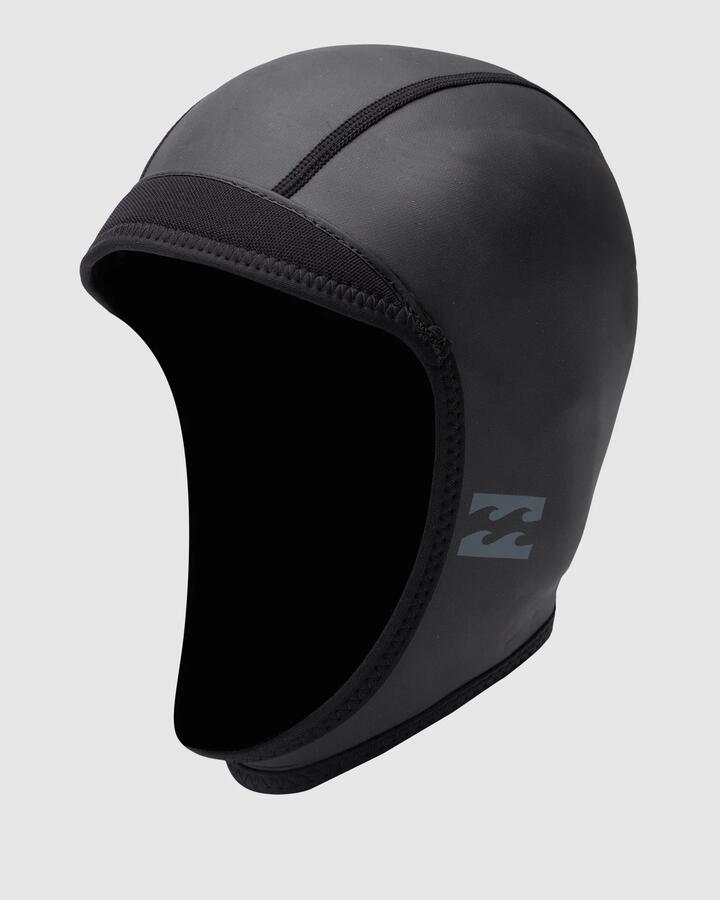 Image of Hats. Product name - Billabong Mens 2 Absolute Wetsuit Cap Black in Black colour by brand - Billabong