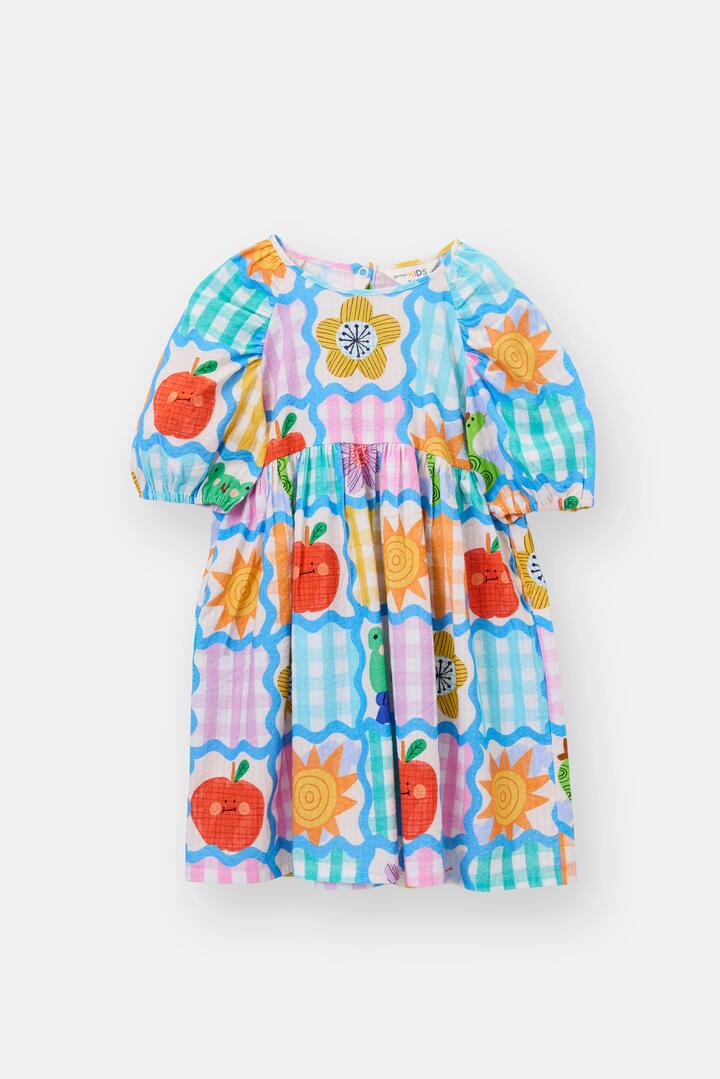 Image of Dresses. Product name - Jumble Check Kids Dress in Multi colour by brand - Gorman