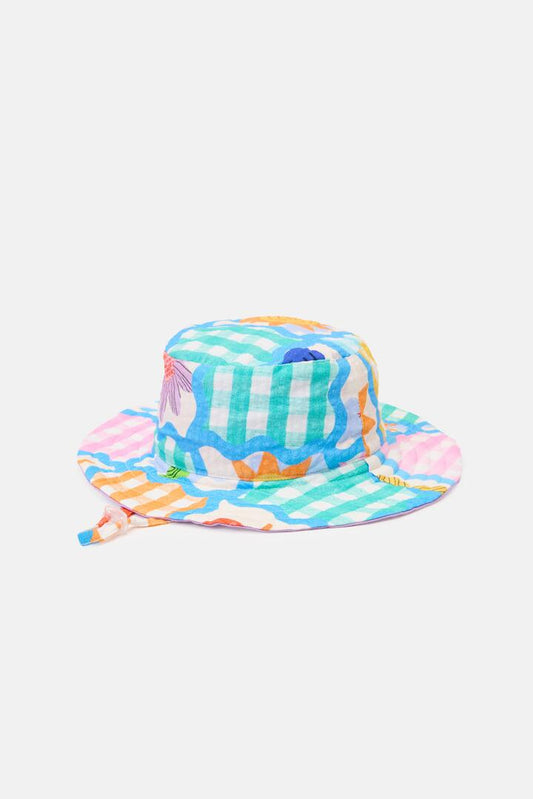 Image of Hats. Productname: Jumble Check Kids Hat in Multi colour by brand - Gorman
