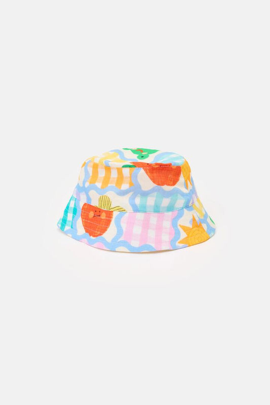 Image of Hats. Productname: Jumble Check Baby Hat in Multi colour by brand - Gorman