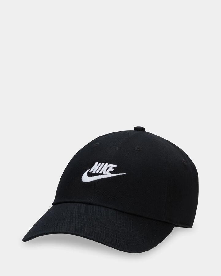 Image of Hats. Productname: nike Mens Club Dad Cap Black/White - in Black/White colour by brand - Nike