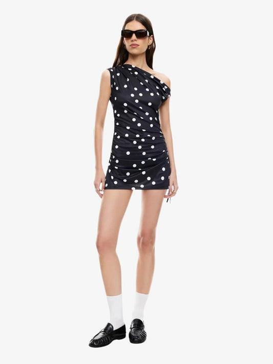 Image of Dresses. Productname: Lioness Original Sin Mini Dress in Noir Polka colour by brand - Lioness