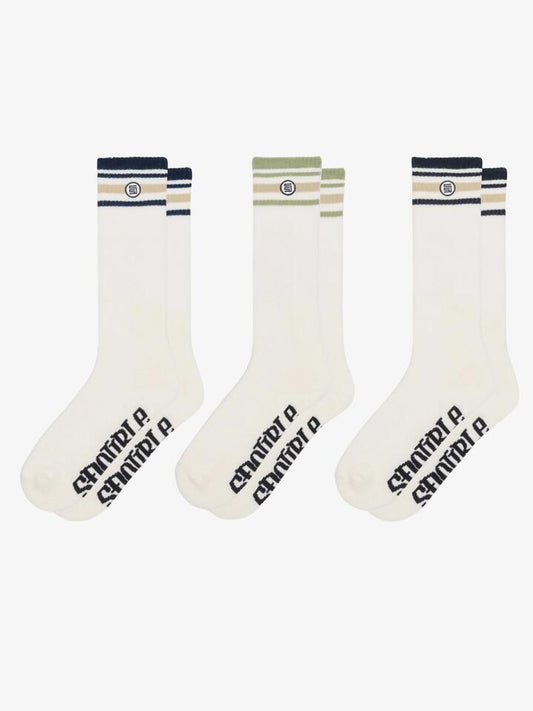Image of Socks. Productname: S-Double Stripe S-Dot Sock (3Pk) ONE SIZE Multi in Multi colour by brand - S-Double