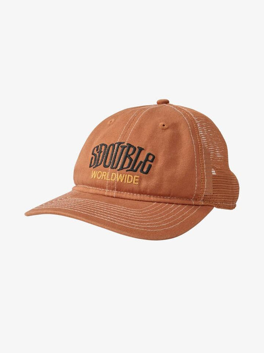 Image of Hats. Productname: S-Double Worldwide Relaxed Trucker Hat ONE SIZE Clay in Clay colour by brand - S-Double