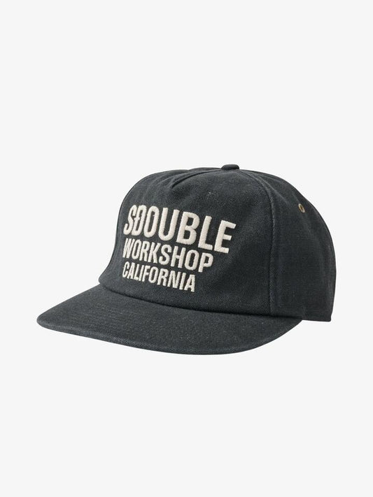 Image of Hats. Productname: S-Double Block Ranger Canvas Strapback Cap ONE SIZE Black in Black colour by brand - S-Double