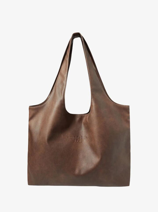Image of Bags. Productname: ADLV Go Point Vegan Leather Shopper Bag ONE SIZE Brown in Brown colour by brand - ADLV