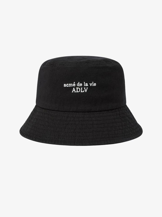Image of Hats. Productname: ADLV Basic Logo Bucket Hat in Black colour by brand - ADLV