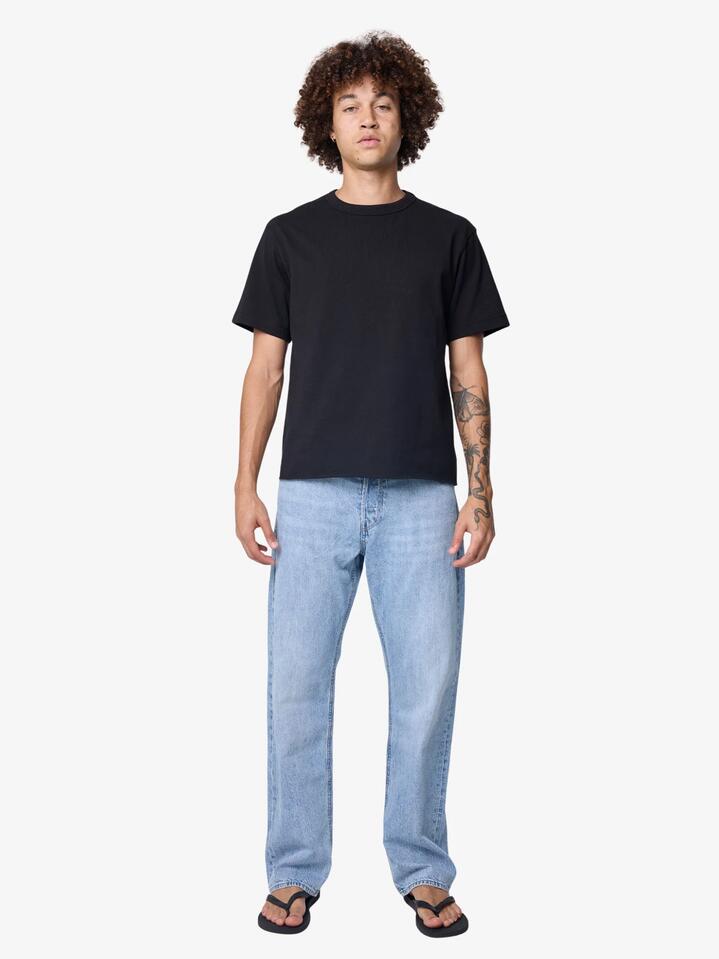 Image of a model wearing Denim. Productname: G-Star Dakota Regular Straight Jeans in Sun Faded Cloudburst colour by brand - G-Star