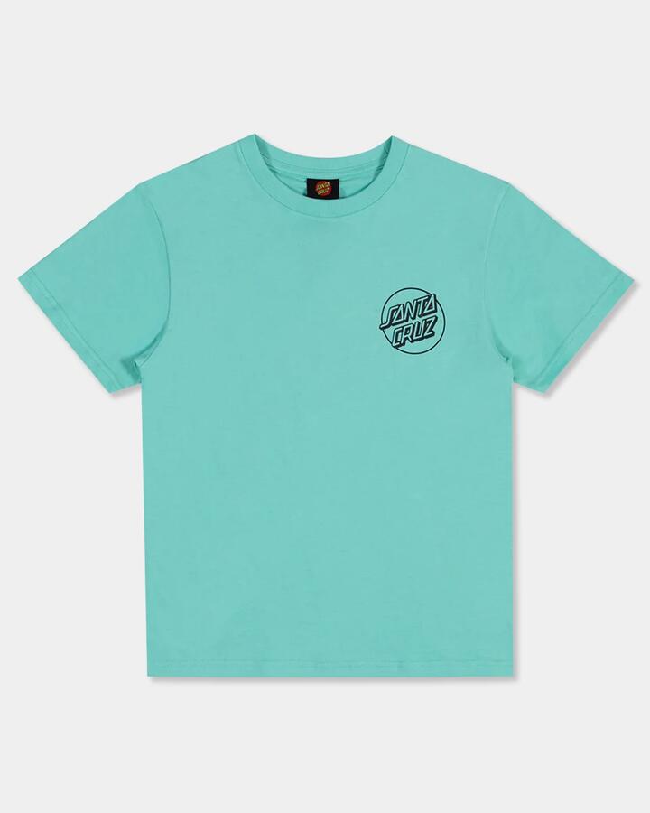 Image of T-Shirts. Product name - Santa Cruz Boys 8-16 Opus Screaming Hand T-Shirt Teal - in Teal colour by brand - Santa Cruz