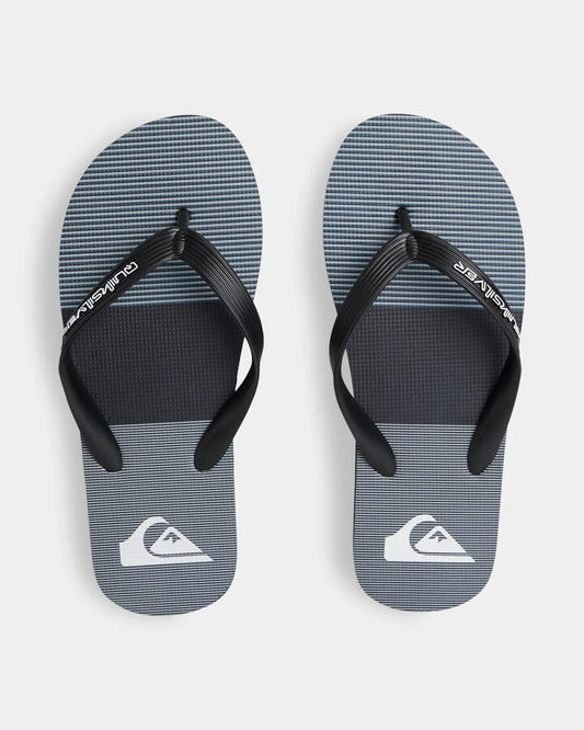 Image of Sandals. Productname: Quiksilver - Mens Moncata Thongs - Black/Grey/Black - in Black/Grey/Black colour by brand - Quiksilver