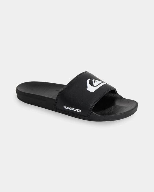 Image of Slippers. Productname: Quiksilver - Mens Odian Slides - Black - in Black colour by brand - Quiksilver