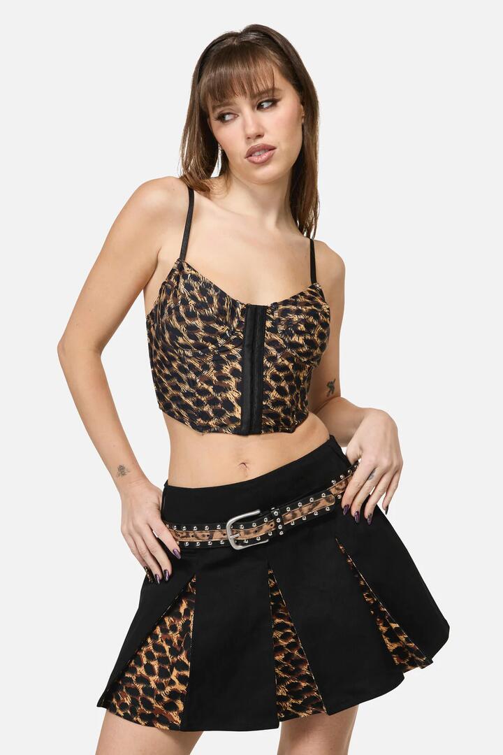 Image of Belts. Productname: Leopard Stud Belt in Leopard colour by brand - Dangerfield