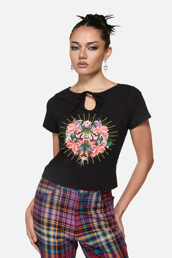 Image of T-Shirts. Productname: Nightminds Print Tee in Black colour by brand - Black Friday