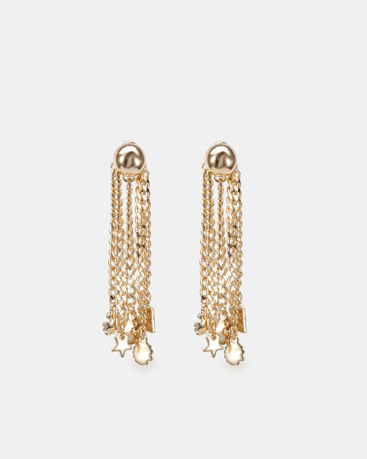 Image of Earrings. Productname: Earring - Cosmo: Metallic - Women's Earrings in Metallic colour by brand - Novo