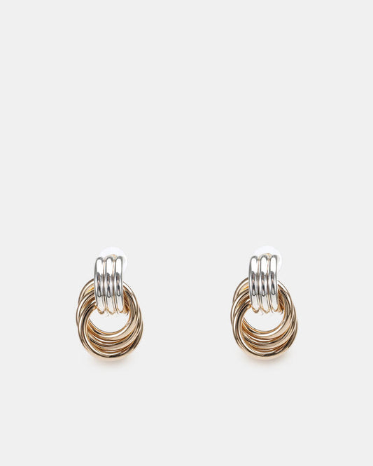 Image of Earrings. Productname: Earring - Dasha Silver/gold in Silver/Gold colour by brand - Novo