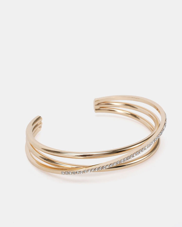 Image of Jewelry. Product name - Bangle Dwight Metallic Wristwear in Metallic colour by brand - Novo