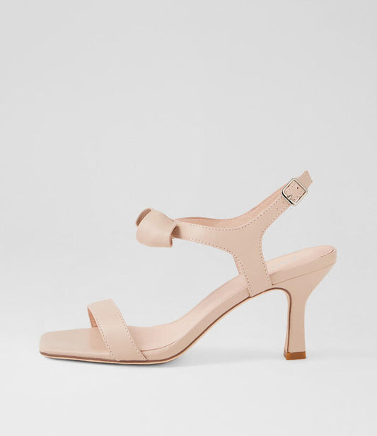 Image of Sandals. Productname: Lyska Nude Leather Sandals in NUDE colour by brand - MIDAS