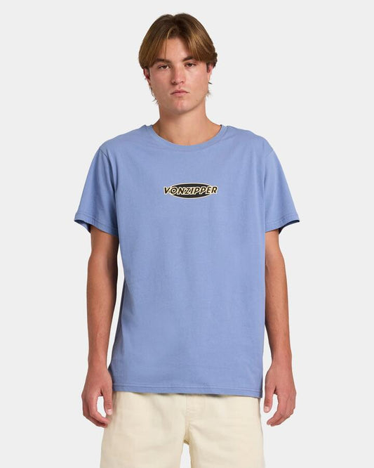 Image of T-Shirts. Productname: Von Zipper Mens Light Year T-Shirt Infinity Blue - in Infinity Blue colour by brand - Von Zipper