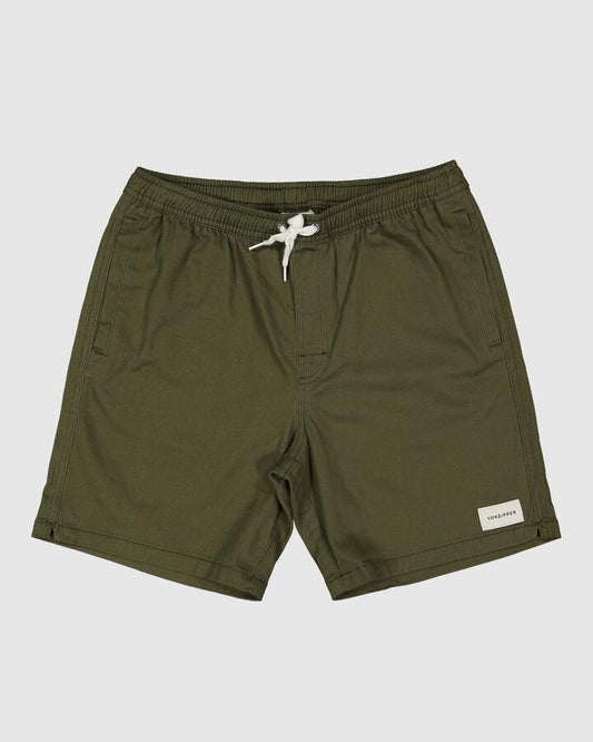 Image of Accessories. Productname: Von Zipper Boys 8-16 Twill Dog Walkshorts Olive - in Olive colour by brand - Von Zipper