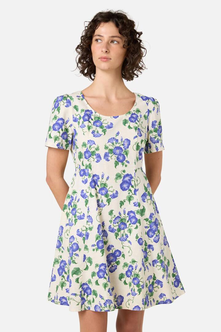 Image of Dresses. Productname: Morning Glory Mini Dress in Cream colour by brand - Princess Highway