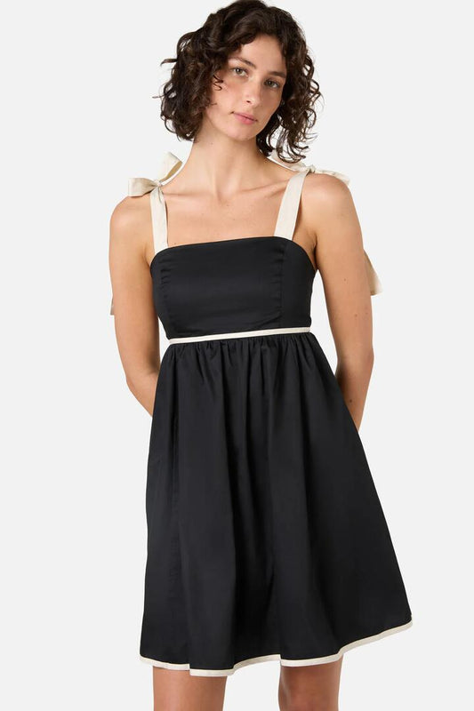 Image of Dresses. Productname: Olivia Contrast Mini Dress in Black/Cream colour by brand - Princess Highway