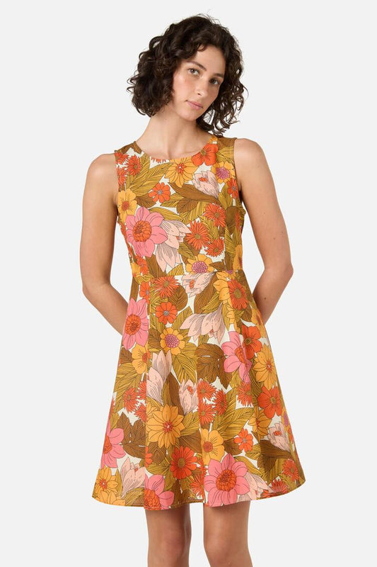 Image of Dresses. Productname: Nellie 70'S Floral Mini Dress in Pink colour by brand - Princess Highway