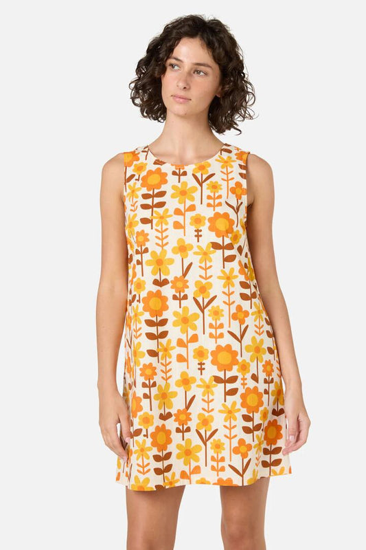 Image of Dresses. Productname: Penny 60's Mini Shift Dress in Cream colour by brand - Princess Highway