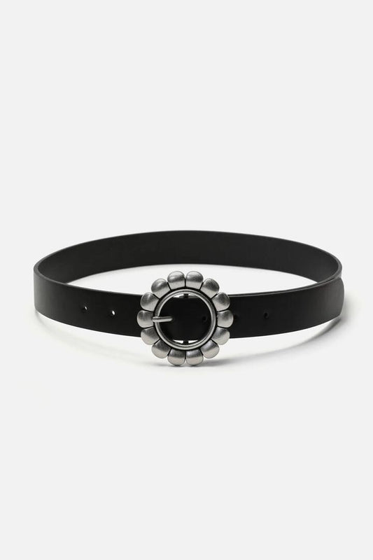 Image of Accessories. Productname: Daisy Buckle & Trim Belt in Black colour by brand - Princess Highway