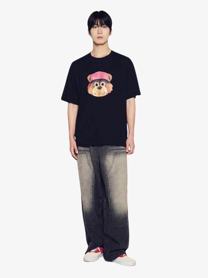 Image of T-Shirts. Productname: ADLV 3D Ac Bear Face T-Shirt in Black colour by brand - ADLV