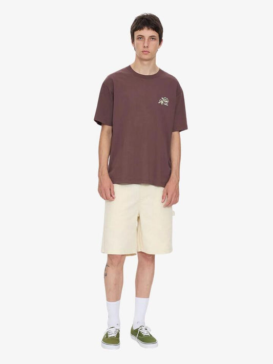 Image of a model wearing Tops. Productname: Worship Cherub Tee in Dark Choc colour by brand - Worship