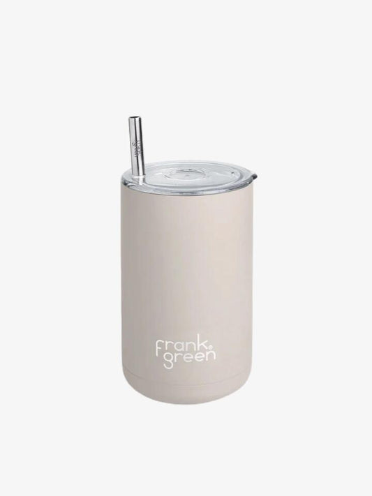 Image of Kitchen & Dining. Productname: Frank Green Iced Coffee Cup With Straw ONE SIZE Moon Dust in Moon Dust colour by brand - Frank Green