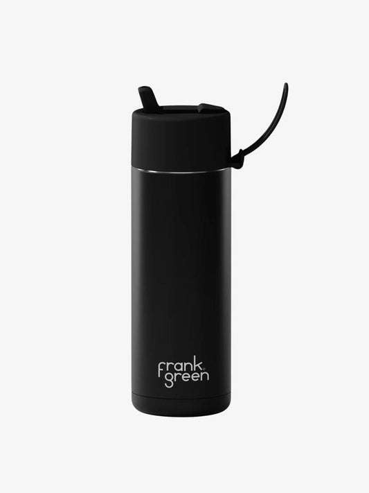 Image of Water Bottles. Productname: Frank Green Ceramic Reusable Bottle ONE SIZE Midnight in Midnight colour by brand - Frank Green