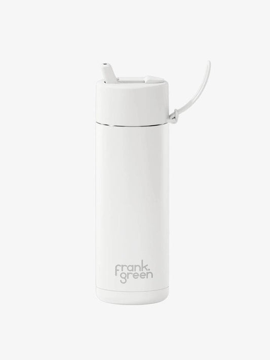 Image of Water Bottles. Productname: Frank Green Ceramic Reusable Bottle ONE SIZE Cloud in Cloud colour by brand - Frank Green