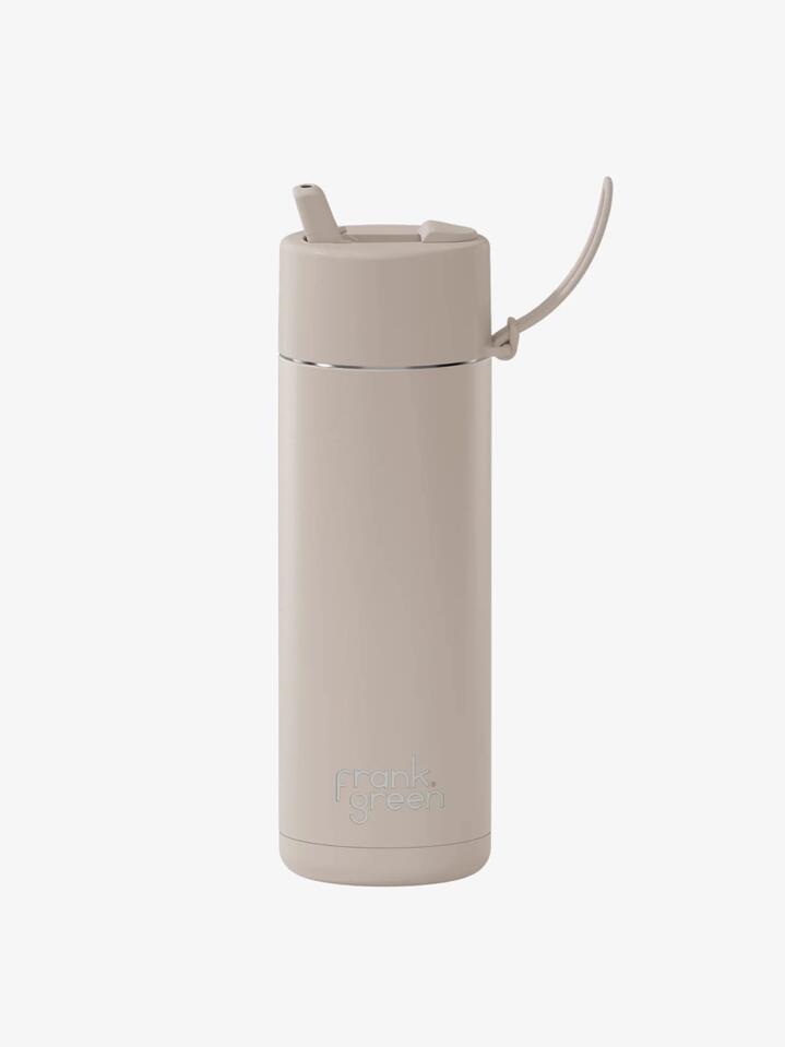 Image of Water Bottles. Productname: Frank Green Ceramic Reusable Bottle ONE SIZE Moon Dust in Moon Dust colour by brand - Frank Green