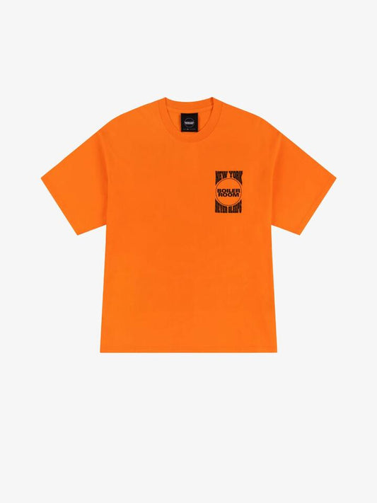Image of T-Shirts. Productname: Boiler Room New York City T-Shirt in Orange colour by brand - Boiler Room