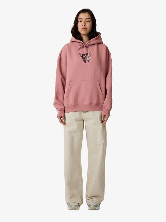 Image of a model wearing Outerwear. Productname: S-Double Dot Shop Hood in Dusty Rose colour by brand - S-Double