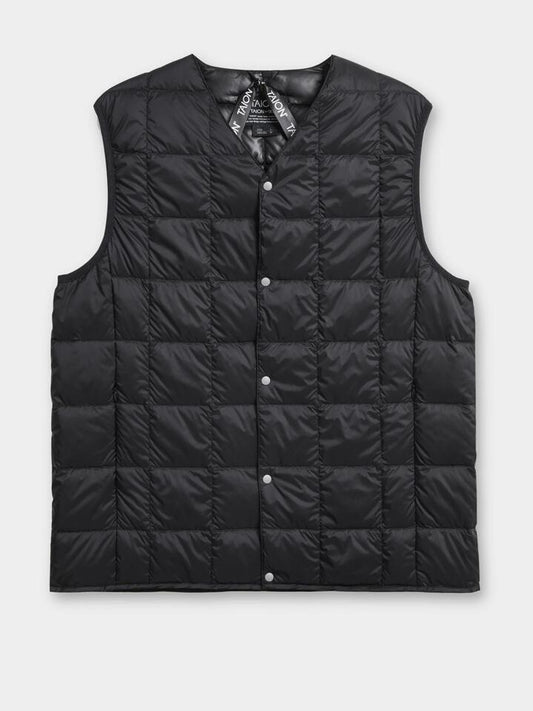 Image of Coats & Jackets. Productname: Taion V Neck Button Down Vest in Black/Noir colour by brand - Taion
