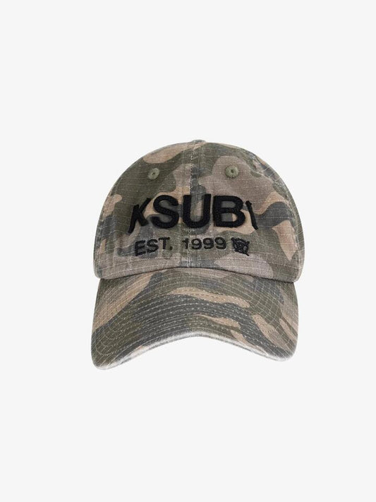 Image of Hats. Productname: Ksubi Camo Rip Stop Cap ONE SIZE GREEN in GREEN colour by brand - Ksubi