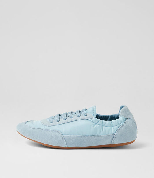 Image of Sneakers. Productname: Brisk Steel Suede Fabric Sneakers in STEEL colour by brand - MIDAS