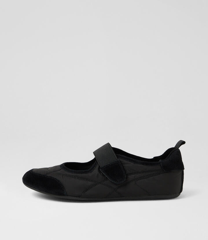 Image of Sneakers. Productname: Battu Black Suede Fabric Sneakers in BLACK colour by brand - MIDAS