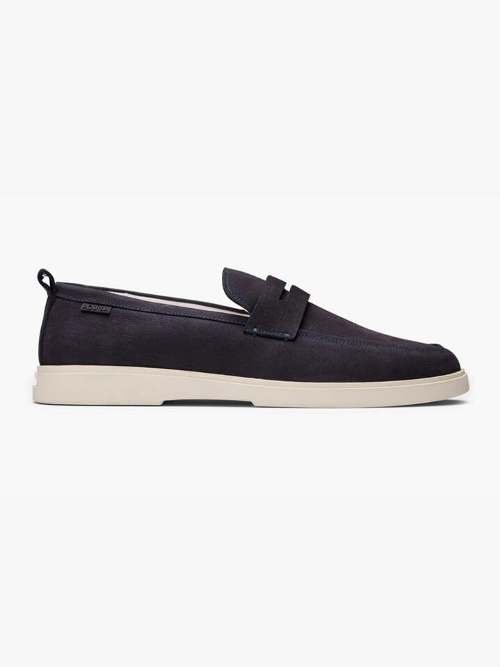 Image of Flats. Productname: Aquila Breeze Sand Loafers in Navy colour by brand - Aquila