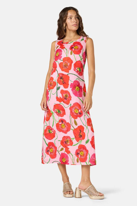 Image of Dresses. Productname: Poppies Print Linen Dress in Print colour by brand - Gorman