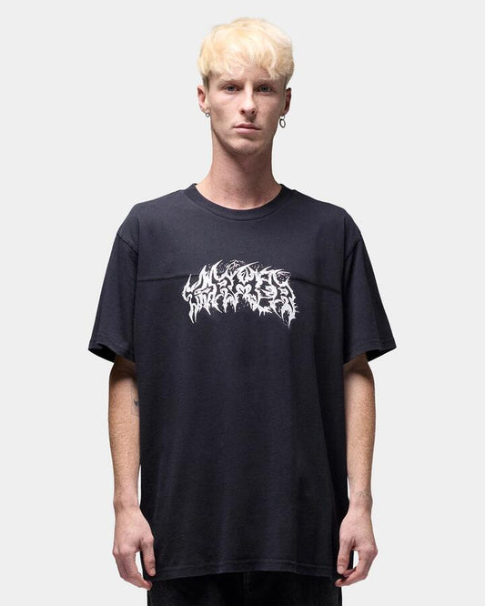 Image of T-Shirts. Product name - Former Mens Praise T-Shirt Washed Black in Washed Black colour by brand - Former
