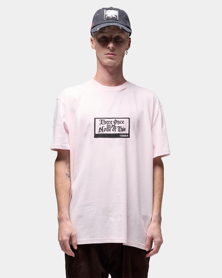 Image of T-Shirts. Product name - Former Mens Realization T-Shirt Blush in Blush colour by brand - Former