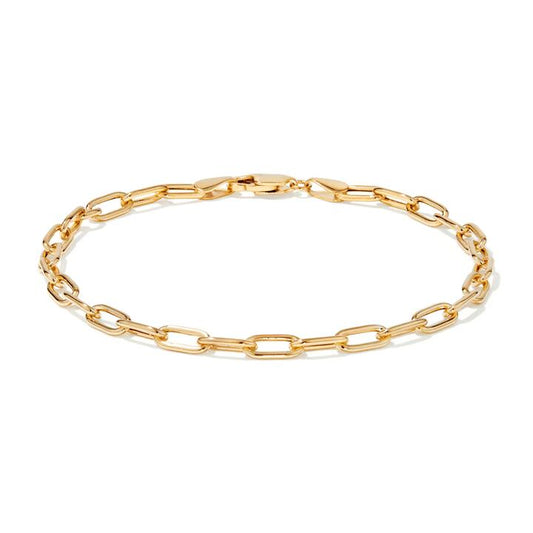 Image of Bracelets. Productname: 19cm Paperclip Bracelet in 9kt Yellow Gold in Gold colour by brand - Bevilles
