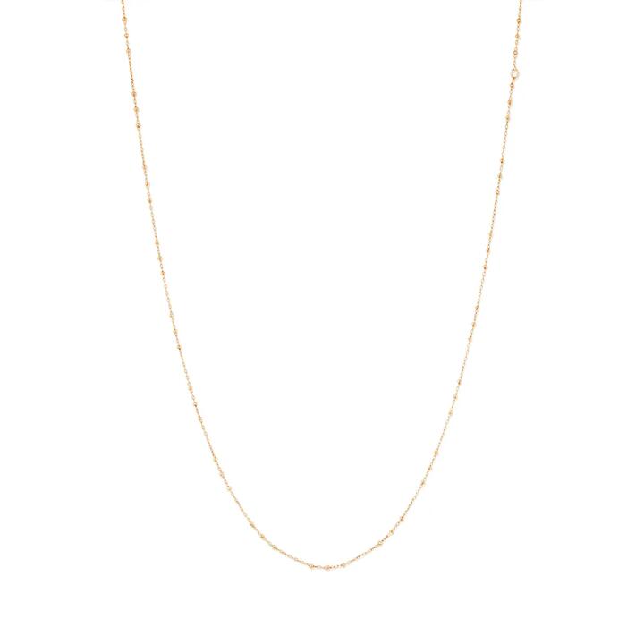 Image of Necklaces. Productname: 50cm 3 Ball Cable Chain Necklace in 18kt Yellow Gold Plated Sterling Silver in Silver colour by brand - Bevilles