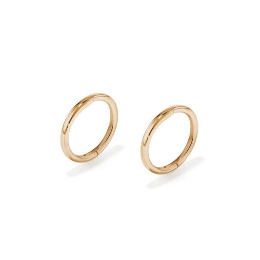 Image of Earrings. Productname: 8mm Sleeper Earrings in 9kt Yellow Gold in Gold colour by brand - Bevilles