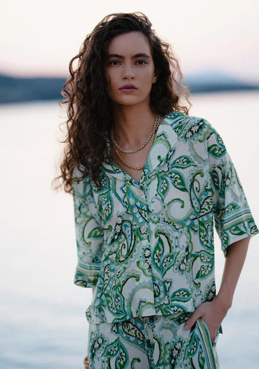 Image of Blouses. Productname: Tara Print Blouse | MOS The Label in Tara Print colour by brand - MOS The Label